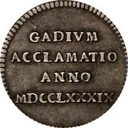 Spain 1 Real (2 Reales de Vellon) Carolvs IV gadivm acclamatio 1789 GADIVM ACCLAMATIO ANNO MDCCLXXXIX coin reverse Spain 1 Real (2 Reales de Vellon) Carolvs IV gadivm acclamatio 1789 GADIVM ACCLAMATIO ANNO MDCCLXXXIX coin reverse
