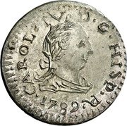 Spain 1 Real (Carol IV Maho) 1789 CAROL IV D G HISP R coin obverse Spain 1 Real (Carol IV Maho) 1789 CAROL IV D G HISP R coin obverse