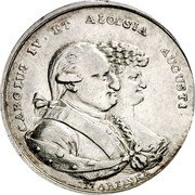 Spain 1 Real (Carolus IV et Aoysia Augusti) CAROLUS IV ET ALOYSIA AUGUSTI / MARTINEZ coin obverse Spain 1 Real (Carolus IV et Aoysia Augusti) CAROLUS IV ET ALOYSIA AUGUSTI / MARTINEZ coin obverse