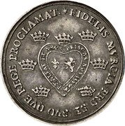 Spain 1 Real (Carolvs IV heart shield) FIDELIS MVRCIA PRO SE SVO QVE REGE PROCLAMAT coin reverse Spain 1 Real (Carolvs IV heart shield) FIDELIS MVRCIA PRO SE SVO QVE REGE PROCLAMAT coin reverse