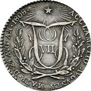 Spain 1 Real (FERDINAND VII) ACCLAMATIO AVGVSTA MATR D 24 AVG AN 1808 coin reverse Spain 1 Real (FERDINAND VII) ACCLAMATIO AVGVSTA MATR D 24 AVG AN 1808 coin reverse
