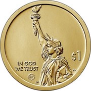 USA $1 (Virginia) $1 IN GOD WE TRUST PH JK coin obverse USA $1 (Virginia) $1 IN GOD WE TRUST PH JK coin obverse