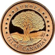 Spain 10 ECU Canary Islands 1994 X# M65 EUROPA ISLAS CANARIAS coin reverse