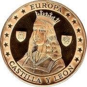 Spain 10 ECU Castilla y Leon 1994 X# M67b EUROPA CASTILLA Y LEON coin reverse