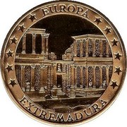 Spain 10 ECU Extremadura 1994 X# M67a EUROPA EXTREMADURA coin reverse