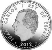 Spain 10 Euro 10th Anniversary of the Euro 2012 JUAN CARLOS I REY DE ESPAÑA 2012 coin obverse Spain 10 Euro 10th Anniversary of the Euro 2012 JUAN CARLOS I REY DE ESPAÑA 2012 coin obverse