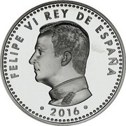 Spain 10 Euro 300th Anniversary of Posts and Telegraps Company 2016 M Proof FELIPE VI REY DE ESPAÑA 2016 coin obverse Spain 10 Euro 300th Anniversary of Posts and Telegraps Company 2016 M Proof FELIPE VI REY DE ESPAÑA 2016 coin obverse