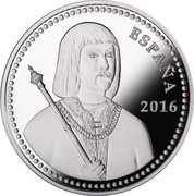 Spain 10 Euro 500th Anniversary of the Death of Ferdinand II of Aragon 2016 ♔M Proof ESPAÑA 2016 coin obverse Spain 10 Euro 500th Anniversary of the Death of Ferdinand II of Aragon 2016 ♔M Proof ESPAÑA 2016 coin obverse