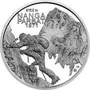 Slovakia 10 Euro (50th anni. of the first successful ascent of an 8000 Nanga Parbat) 8125 M NANGA PARBAT 1971 coin reverse Slovakia 10 Euro (50th anni. of the first successful ascent of an 8000 Nanga Parbat) 8125 M NANGA PARBAT 1971 coin reverse