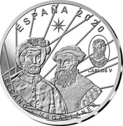 Spain 10 Euro 5th Centennary of the First Circumnavigation of the World 2021 M Proof CARLOS V ESPAÑA 2020 ELCANO - MAGALLANES coin reverse Spain 10 Euro 5th Centennary of the First Circumnavigation of the World 2021 M Proof CARLOS V ESPAÑA 2020 ELCANO - MAGALLANES coin reverse