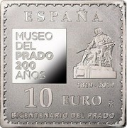 Spain 10 Euro El Greco (La Anunciacion) 2019 M ♔M ESPAÑA MUSEO DEL PRADO 200 AÑOS 1819-2019 10 EURO BICENTENARIO DEL PRADO coin obverse