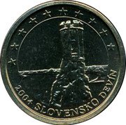 Slovakia 10 Cent Slovakia Devin pattern 2004 2004 SLOVENSKO DEVIN coin obverse
