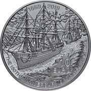 Malta 10 Euro The 150th Anniversary of the Suez Canal 2019 ☤ 10 EURO HFR 1869 2019 THE 150TH ANNIVERSARY OF THE SUEZ CANAL coin reverse