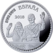 Spain 10 Euro The 50th Anniversary King Felipe VI 2018 M ESPAÑA 2018 coin obverse Spain 10 Euro The 50th Anniversary King Felipe VI 2018 M ESPAÑA 2018 coin obverse