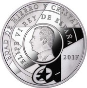 Spain 10 Euro The Age of Iron and Glass 2017 M 2017 FELIPE VI REY DE ESPAÑA EDAD DE HIERRO Y CRISTAL coin obverse Spain 10 Euro The Age of Iron and Glass 2017 M 2017 FELIPE VI REY DE ESPAÑA EDAD DE HIERRO Y CRISTAL coin obverse
