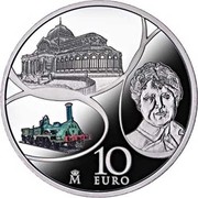 Spain 10 Euro The Age of Iron and Glass 2017 M ♔M 10 EURO coin reverse Spain 10 Euro The Age of Iron and Glass 2017 M ♔M 10 EURO coin reverse