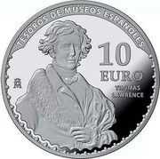Spain 10 Euro Thyssen-Bornemisza Museum. Manet - Lawrence 2017 M 10 EURO M TESOROS DE MUSEOS ESPAÑOLES THOMAS LAWRENCE coin reverse Spain 10 Euro Thyssen-Bornemisza Museum. Manet - Lawrence 2017 M 10 EURO M TESOROS DE MUSEOS ESPAÑOLES THOMAS LAWRENCE coin reverse
