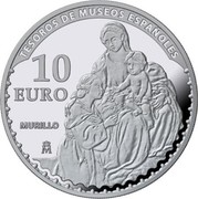 Spain 10 Euro Rubens - Murillo 2017 M Proof TESOROS DE MUSEOS ESPAÑOLES M 10 EURO MURILLO coin reverse Spain 10 Euro Rubens - Murillo 2017 M Proof TESOROS DE MUSEOS ESPAÑOLES M 10 EURO MURILLO coin reverse