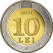Moldova 10 Lei 30th anniversary of the National Bank of Moldova 2021 R 2021 10 LEI coin reverse Moldova 10 Lei 30th anniversary of the National Bank of Moldova 2021 R 2021 10 LEI coin reverse