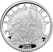 UK 10 Pence Britannia and the Lion 2021 Six-coin Proof set BRITANNIA 2021 1/20 OZ 999 FINE SILVER PJL 2021 coin reverse UK 10 Pence Britannia and the Lion 2021 Six-coin Proof set BRITANNIA 2021 1/20 OZ 999 FINE SILVER PJL 2021 coin reverse