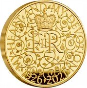 UK 10 Pounds (95 Anniversary of Queen Elizabeth II) MY HEART AND MY DEVOTION EIIR GB 1926 2021 coin reverse UK 10 Pounds (95 Anniversary of Queen Elizabeth II) MY HEART AND MY DEVOTION EIIR GB 1926 2021 coin reverse