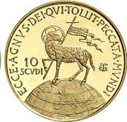 Malta 10 Scvdi (Angelo) X# 45 ECCE AGNVS DEI QVI TOLLIT PECCATA MVNDI 10 SCVDI S H D M coin reverse Malta 10 Scvdi (Angelo) X# 45 ECCE AGNVS DEI QVI TOLLIT PECCATA MVNDI 10 SCVDI S H D M coin reverse