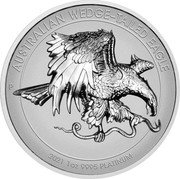 Australia 100 Dollars Australian Wedge-tailed Eagle 2021 P AUSTRALIAN WEDGE-TAILED EAGLE 2021 1OZ 9995 PLATINUM coin reverse Australia 100 Dollars Australian Wedge-tailed Eagle 2021 P AUSTRALIAN WEDGE-TAILED EAGLE 2021 1OZ 9995 PLATINUM coin reverse