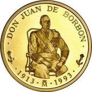 Spain 100 ECU Don Juan de Borbon 1993 ♔M Prooflike X# M44 DON JUAN DE BORBON 1913 M 1993 coin reverse Spain 100 ECU Don Juan de Borbon 1993 ♔M Prooflike X# M44 DON JUAN DE BORBON 1913 M 1993 coin reverse