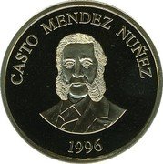 Spain 100 ECU Homage to the Navy - Casto Mendez Nunez 1996 ♔M CASTO MENDEZ NUÑEZ 1996 coin obverse Spain 100 ECU Homage to the Navy - Casto Mendez Nunez 1996 ♔M CASTO MENDEZ NUÑEZ 1996 coin obverse