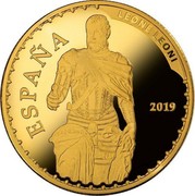 Spain 100 Euro Leone Leoni 2019 M Proof LEONE LEONI ESPAÑA 2019 coin obverse