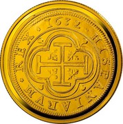 Spain 100 Euro 9th Series Numismatic Treasures - 8 Reales of Felipe IV 2019 M HISPANIARVM REX 1632 coin reverse