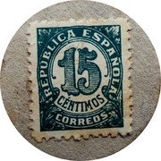 Spain 15 Centimos (Cornella de Llobregat) REPUBLICA ESPAÑOLA 15 CENTIMOS CORREOS coin obverse Spain 15 Centimos (Cornella de Llobregat) REPUBLICA ESPAÑOLA 15 CENTIMOS CORREOS coin obverse