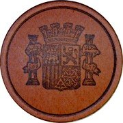 Spain 15 Centimos (Ex-libris) PLUS ULTRA coin reverse