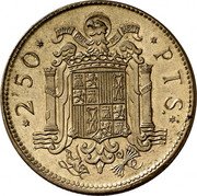 Spain 2.5 Pesetas Franco Trial Strike 1946 (1949) 2'50 PTS 1 9 4 6 UNA GRANDE LIBRE PLUS ULTRA coin reverse