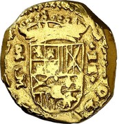Spain 2 Escudos (Carlos II) KM# 53.2 II coin obverse Spain 2 Escudos (Carlos II) KM# 53.2 II coin obverse