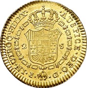 Spain 2 S KM# 456.2 Milled Real Coinage IN UTROQ FELIX AUSPICE DEO C CI 2 S coin reverse Spain 2 S KM# 456.2 Milled Real Coinage IN UTROQ FELIX AUSPICE DEO C CI 2 S coin reverse