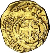 Spain 2 Escudos (Carlos II) KM# 53.2 HISPANIARUM REX 1686 coin reverse Spain 2 Escudos (Carlos II) KM# 53.2 HISPANIARUM REX 1686 coin reverse