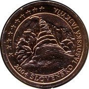 Slovakia 2 Cent Slovensko jasovska jaskyna pattern 2004 2004 SLOVENSKO JASOVSKÁ JASKYŇA coin obverse Slovakia 2 Cent Slovensko jasovska jaskyna pattern 2004 2004 SLOVENSKO JASOVSKÁ JASKYŇA coin obverse