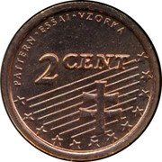 Slovakia 2 Cent Slovensko jasovska jaskyna pattern 2004 PATTERN ESSAI VZORKA 2 CENT coin reverse Slovakia 2 Cent Slovensko jasovska jaskyna pattern 2004 PATTERN ESSAI VZORKA 2 CENT coin reverse