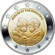 Malta 2 Euro (Heroes Of The Pandemic) HEROES OF THE PANDEMIC MALTA 2021 coin obverse Malta 2 Euro (Heroes Of The Pandemic) HEROES OF THE PANDEMIC MALTA 2021 coin obverse