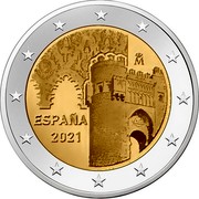 Spain 2 Euro (Historic City of Toledo) M ESPAÑA 2021 coin obverse Spain 2 Euro (Historic City of Toledo) M ESPAÑA 2021 coin obverse
