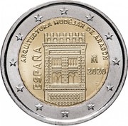Spain 2 Euro (Mudejar Architecture of Aragon) ARQUITECTURA MUDÉJAR DE ARAGÓN ESPAÑA M 2020 coin obverse Spain 2 Euro (Mudejar Architecture of Aragon) ARQUITECTURA MUDÉJAR DE ARAGÓN ESPAÑA M 2020 coin obverse