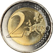 Spain 2 Euro (Santiago de Compostella) 2 EURO LL coin reverse