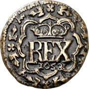 Spain 2 Maravedis Segovia. Pattern 1658  REX 1658 coin reverse Spain 2 Maravedis Segovia. Pattern 1658  REX 1658 coin reverse