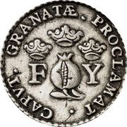 Spain 2 Reales (Carlovs IV) CAPVT GRANATAE PROCLAMAT F Y coin reverse Spain 2 Reales (Carlovs IV) CAPVT GRANATAE PROCLAMAT F Y coin reverse