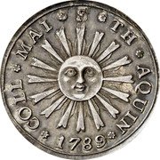 Spain 2 Reales (CAROL IV) 1789 COIL MAI S TH AQUIN coin obverse