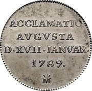 Spain 2 Reales (CAROLVS IV acclamatio avgvsta) 1789 ACCLAMATIO AVGVSTA D XVII JANVAR M coin reverse Spain 2 Reales (CAROLVS IV acclamatio avgvsta) 1789 ACCLAMATIO AVGVSTA D XVII JANVAR M coin reverse
