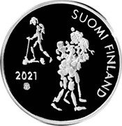 Finland 20 Euro (100 Anniversary of Compulsory Schooling) KM# 300 SUOMI FINLAND 2021 coin obverse