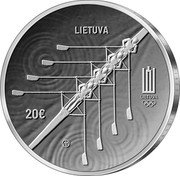 Lithuania 20 Euro (XXXII Olympic games Tokyo) LIETUVA 20 € LIETUVA coin obverse