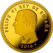 Spain 200 Euro 400th Anniversary of the Death of Miguel de Cervantes 2016 ♔M FELIPE VI REY DE ESPAÑA 2016 coin obverse